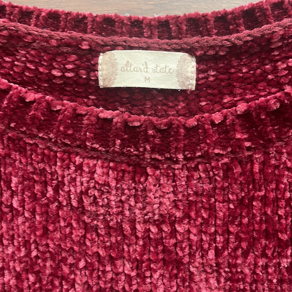 Red Holliday sweater Alter’d State. - Picture 2 of 3
